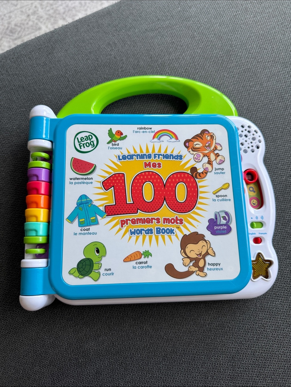 Leap Frog Learning Friends 100 First Words Book - Blue/Green